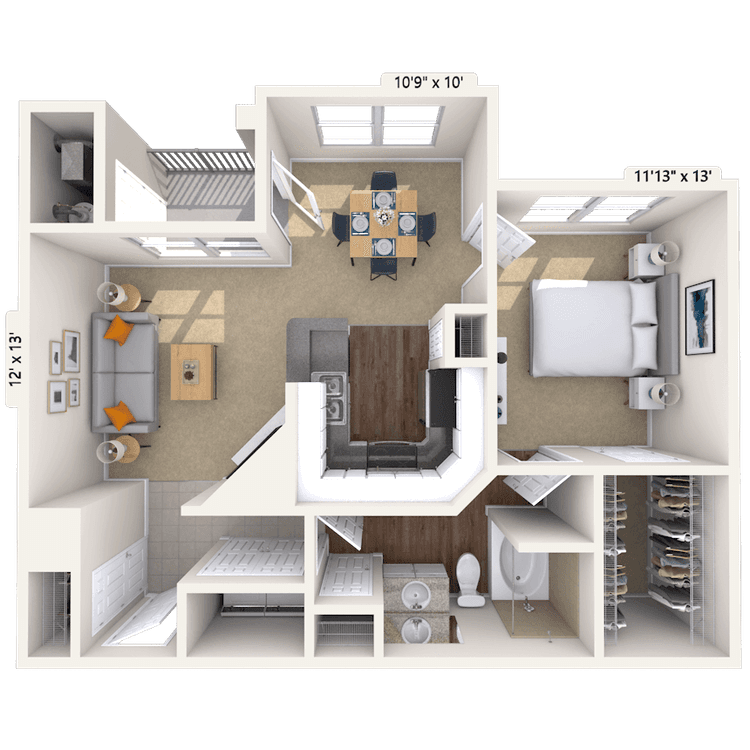 Floorplan image of unit 9405