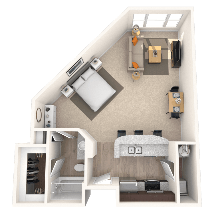 Floorplan image of unit 138