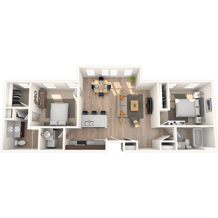 Floorplan image of unit 2110