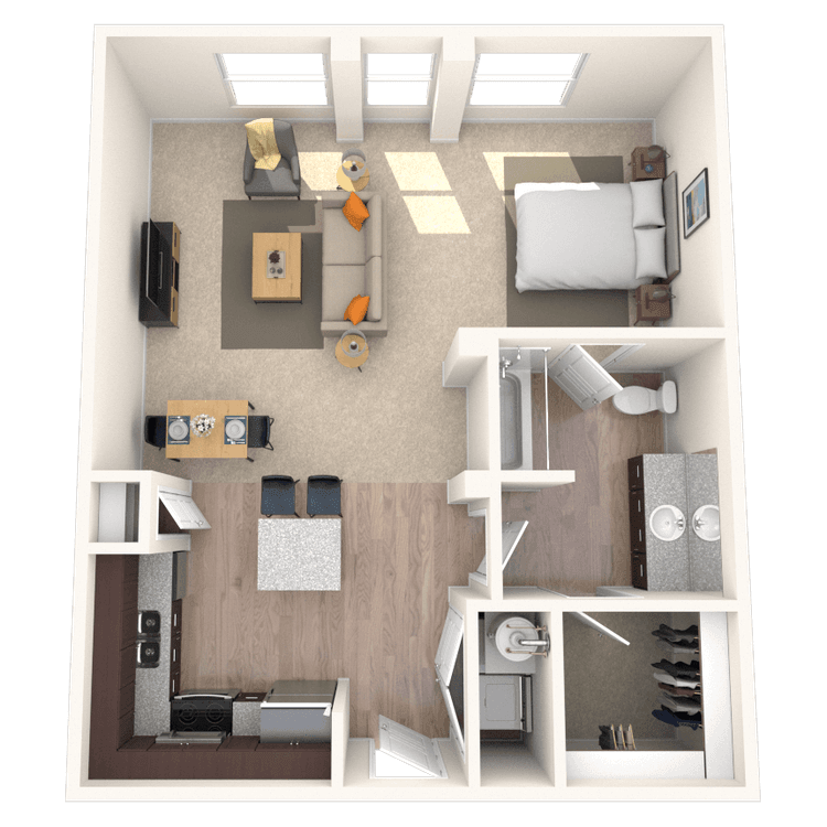 Floorplan image of unit 3820