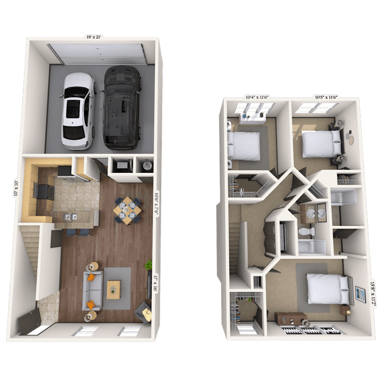 Floorplan image of unit 12104