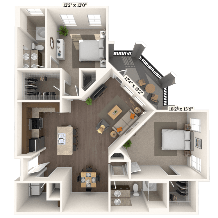 Floorplan image of unit 7200