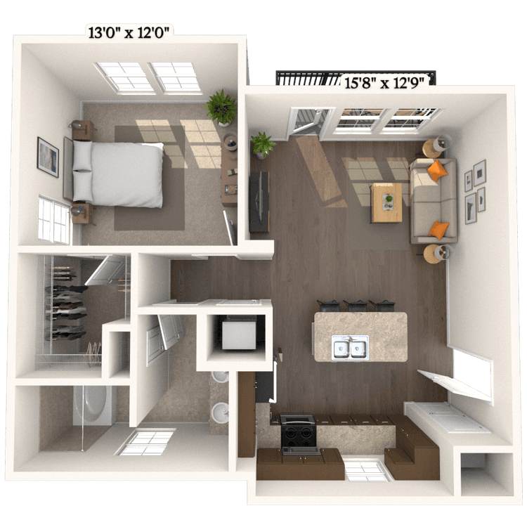 Floorplan image of unit C5101
