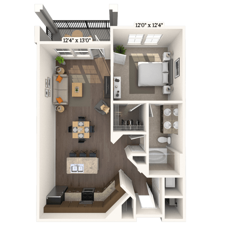 Floorplan image of unit 8205