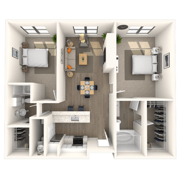 Floorplan image of unit 163