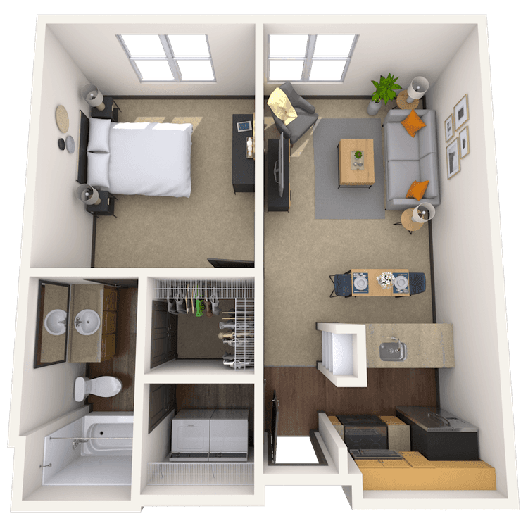 Floorplan image of unit 1061