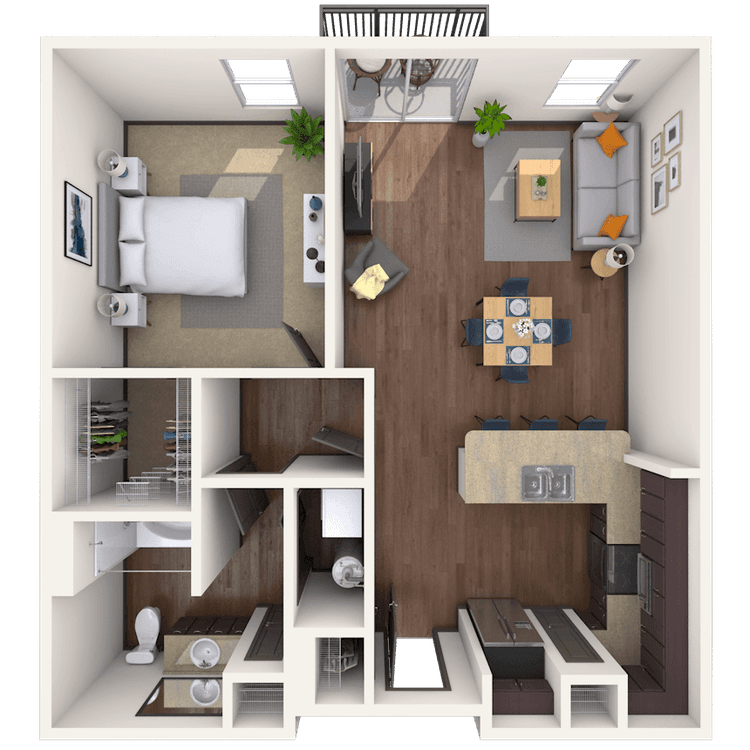 Floorplan image of unit 3130