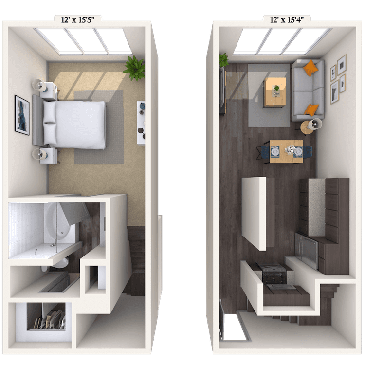 Floorplan image of unit 1206