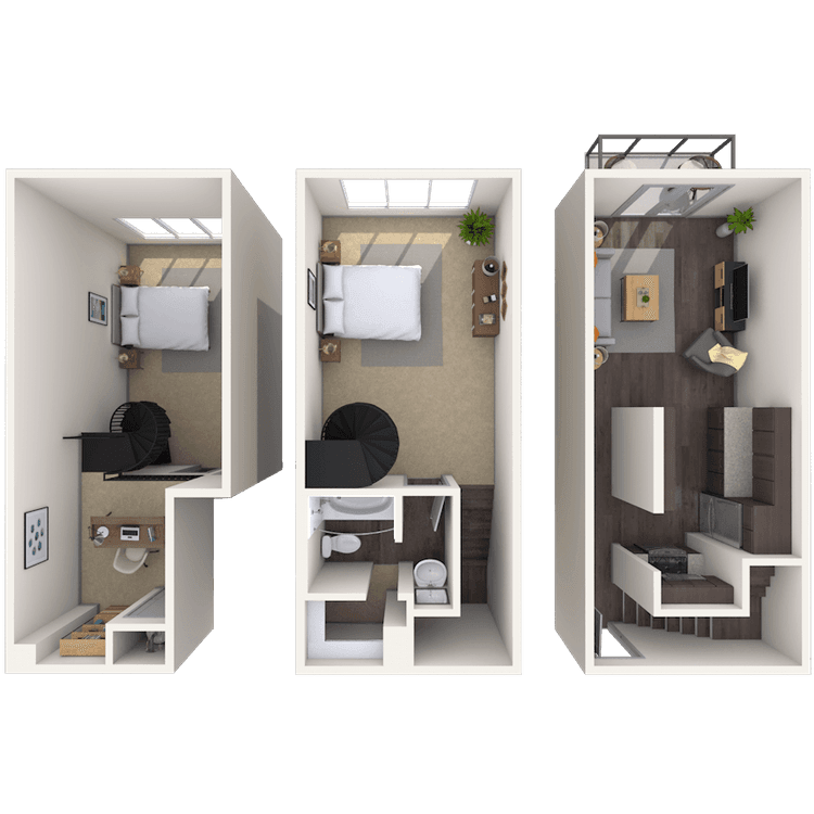 Floorplan image of unit 3204