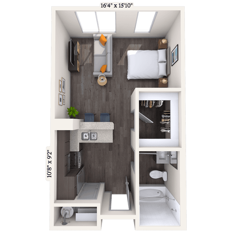 Floorplan image of unit 2920