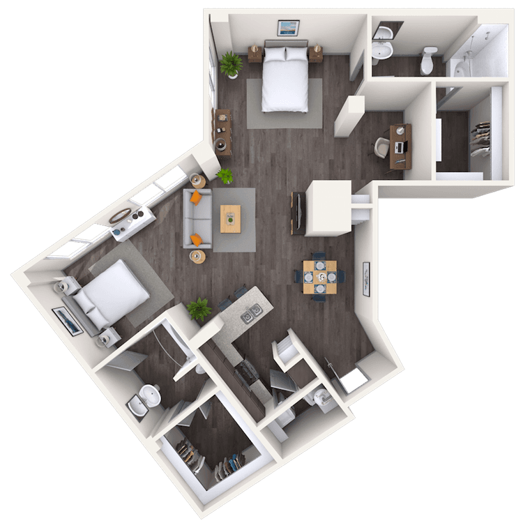 Floorplan image of unit 2125