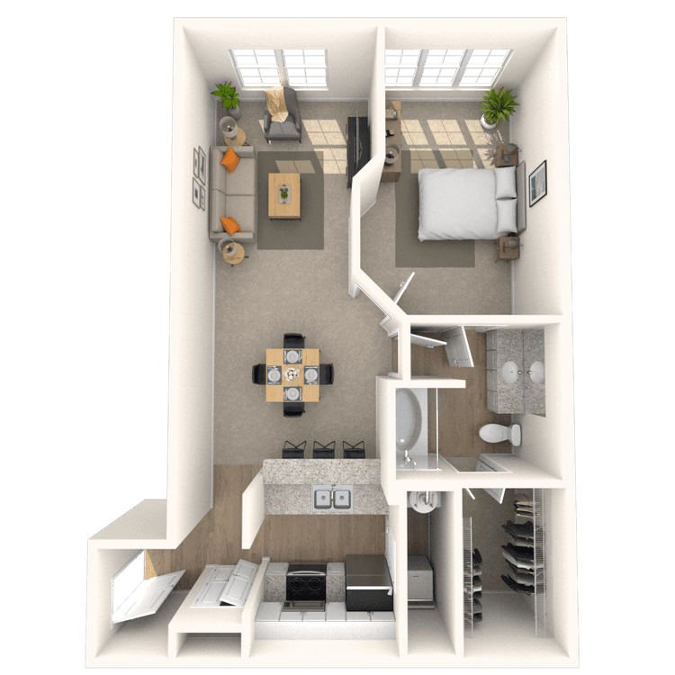 Floorplan image of unit 1929