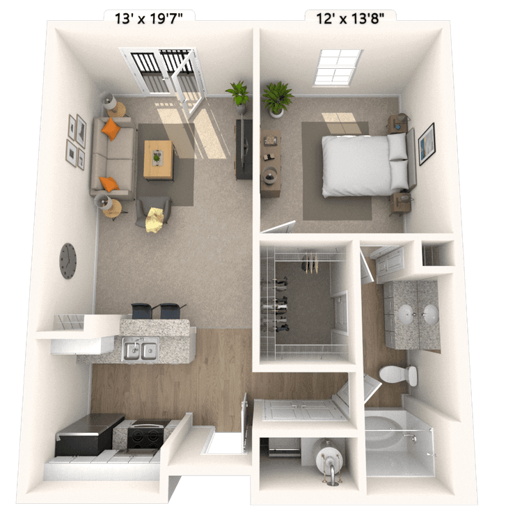 Floorplan image of unit 2424