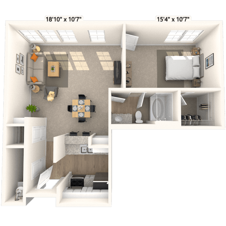 Floorplan image of unit 2630
