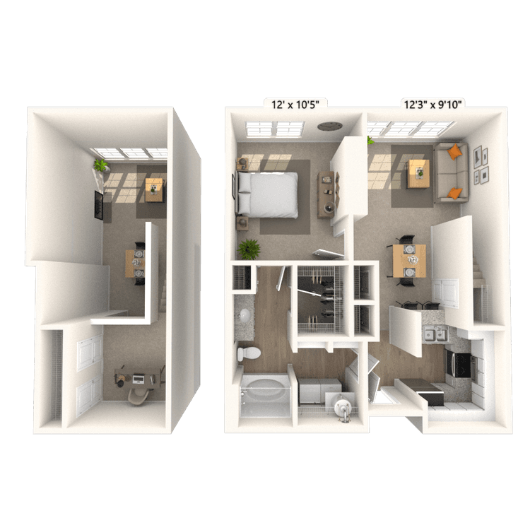 Floorplan image of unit 2706