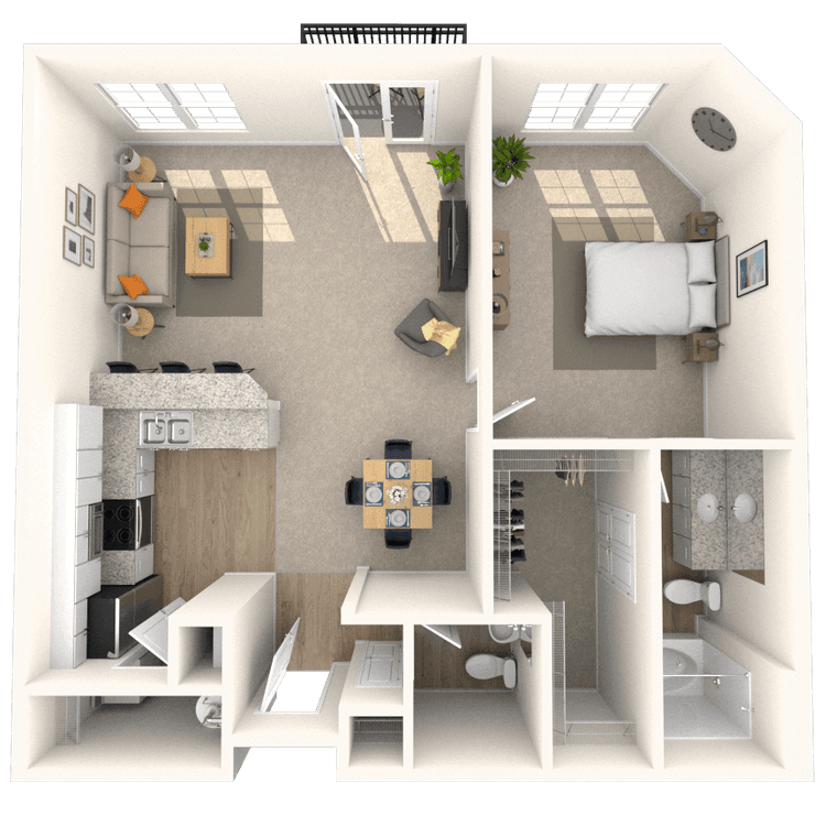 Floorplan image of unit 2207