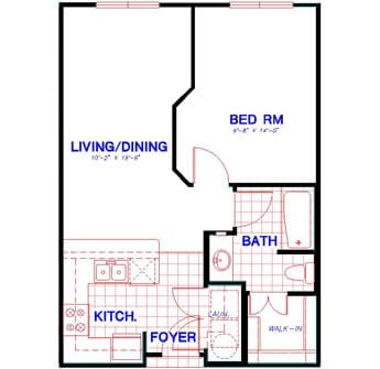 Floorplan image of unit 1224