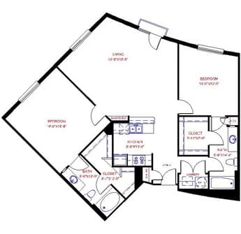 Floorplan image of unit 2646