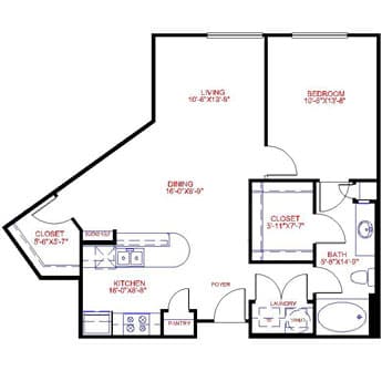 Floorplan image of unit 2740
