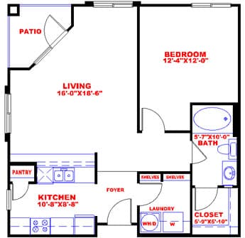 Floorplan image of unit 31037
