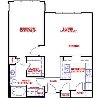 Floorplan image of unit 31043