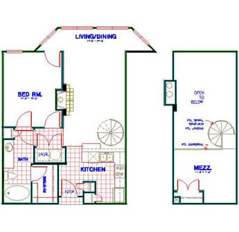 Floorplan image of unit 4316