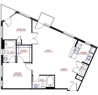 Floorplan image of unit 4802