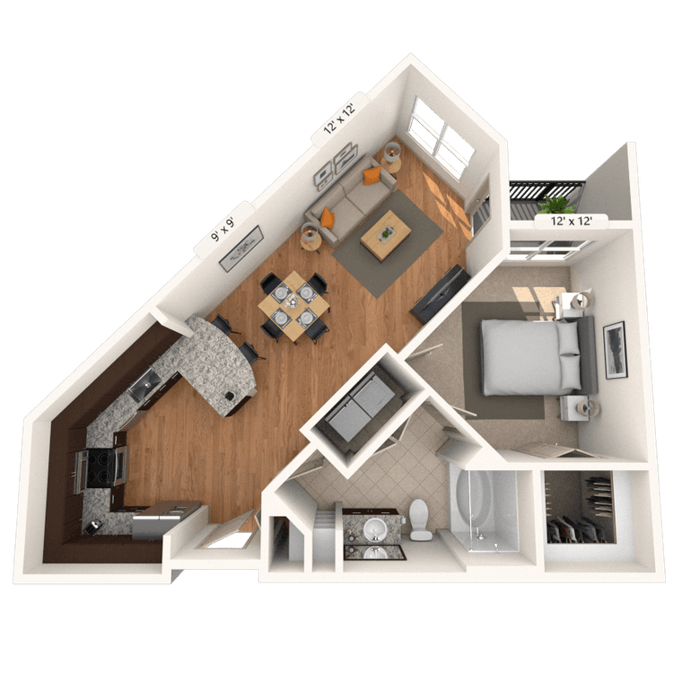 Floorplan image of unit 2141
