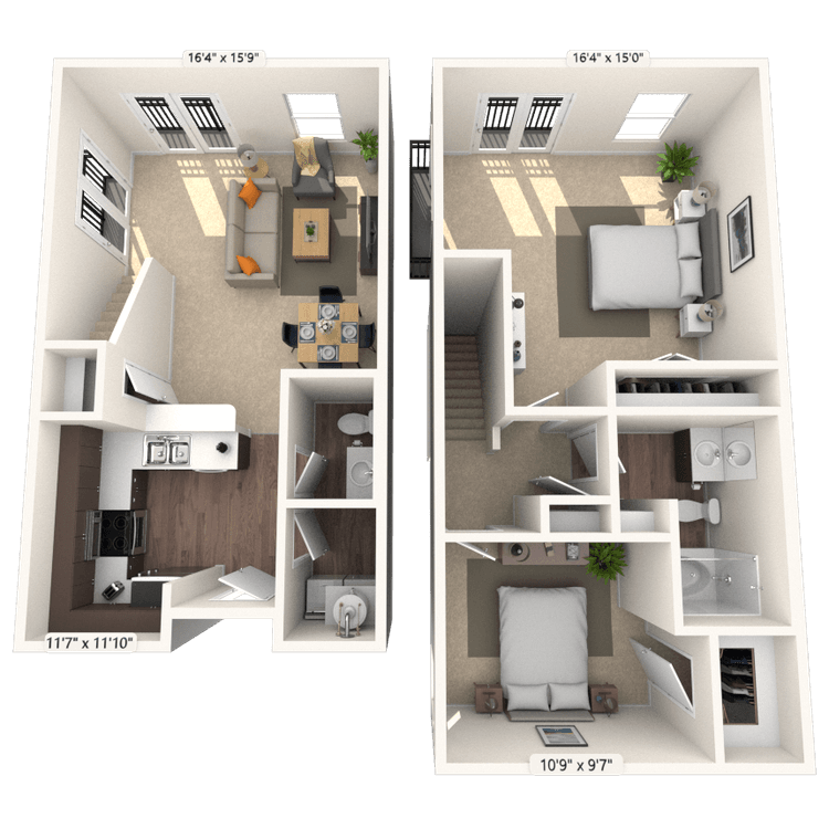 Floorplan image of unit 3501