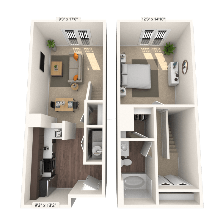 Floorplan image of unit 3516