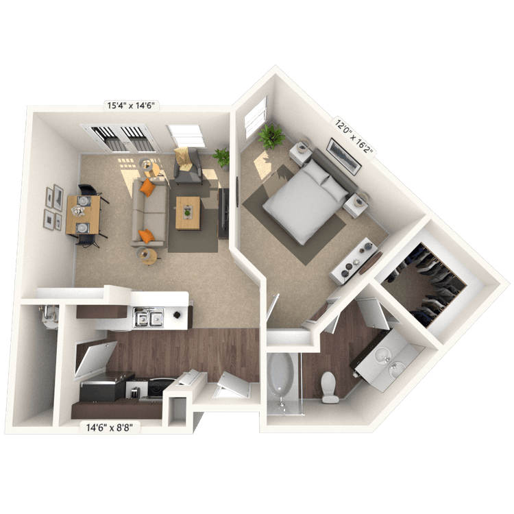 Floorplan image of unit 4338