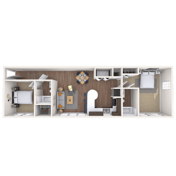 Floorplan image of unit 318