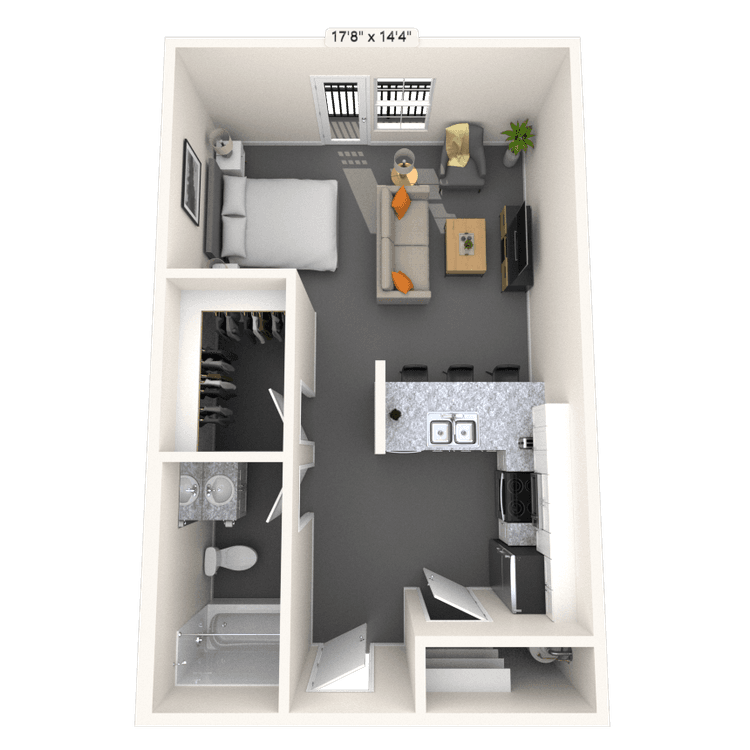 Floorplan image of unit 3266