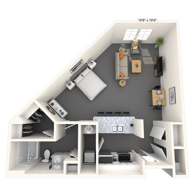 Floorplan image of unit 4332
