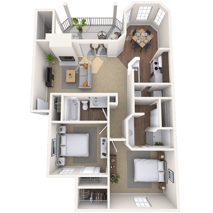 Floorplan image of unit 522