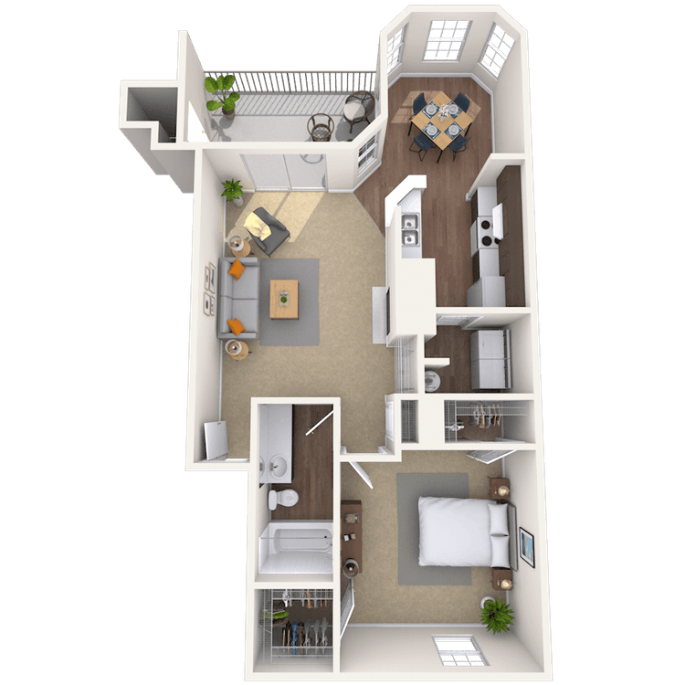 Floorplan image of unit 1015