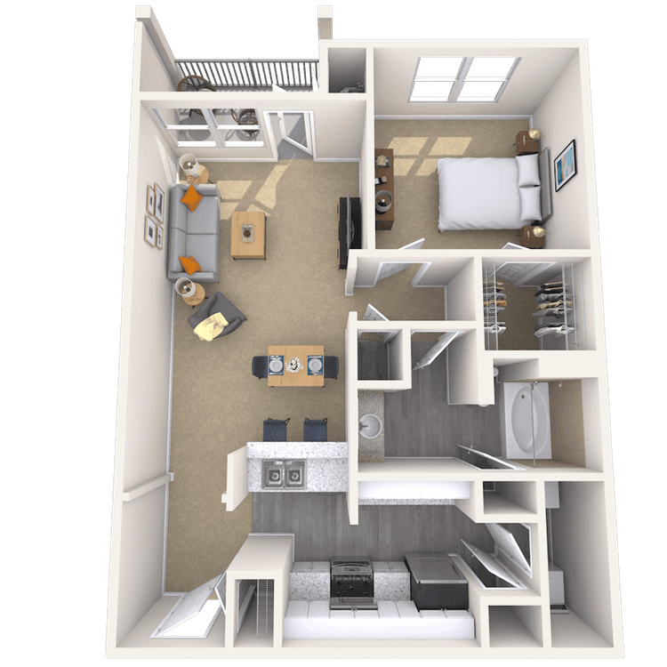 Floorplan image of unit 419