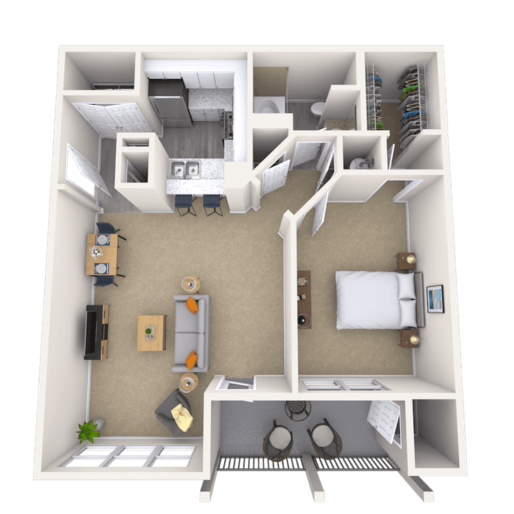 Floorplan image of unit 637