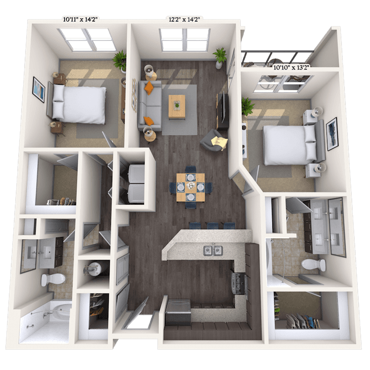 Floorplan image of unit 359