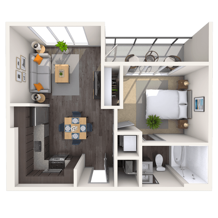 Floorplan image of unit 103