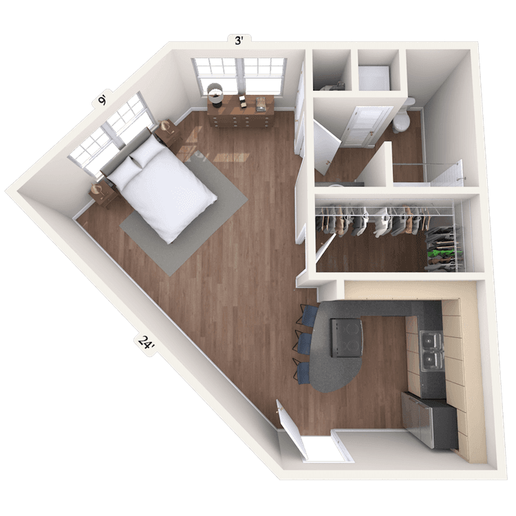 Floorplan image of unit 01500
