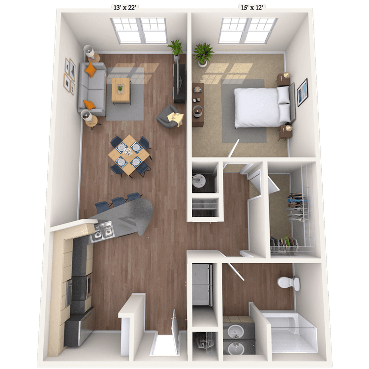 Floorplan image of unit 01528