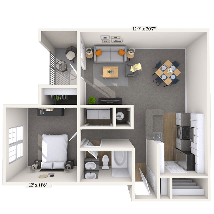 Floorplan image of unit 121217