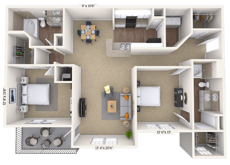 Floorplan image of unit 01637