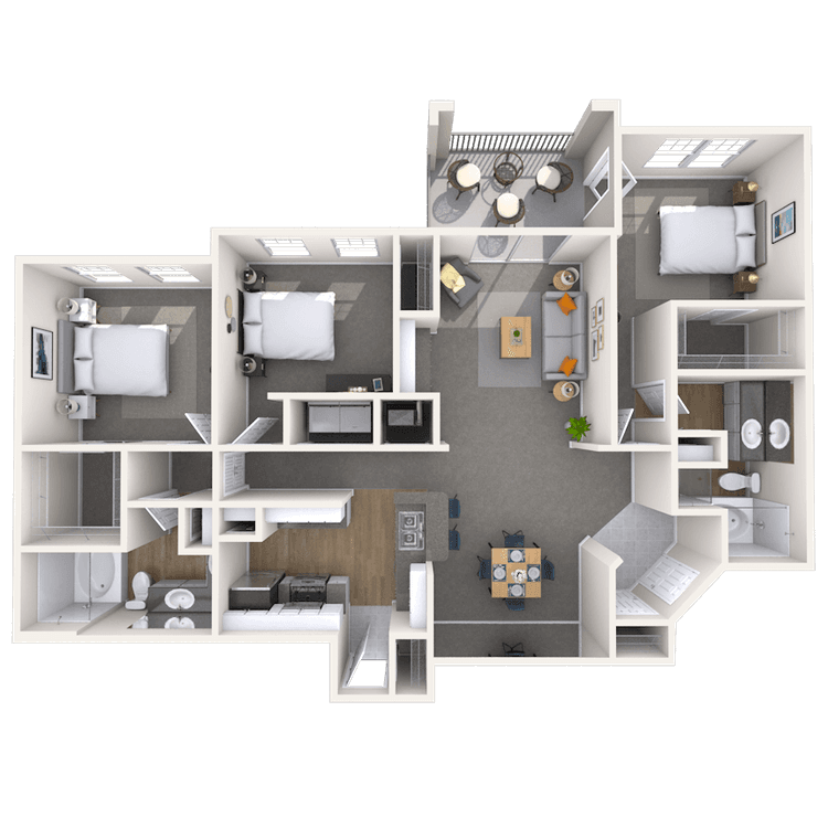 Floorplan image of unit 099304