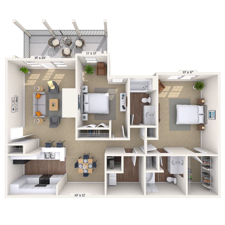Floorplan image of unit 011815