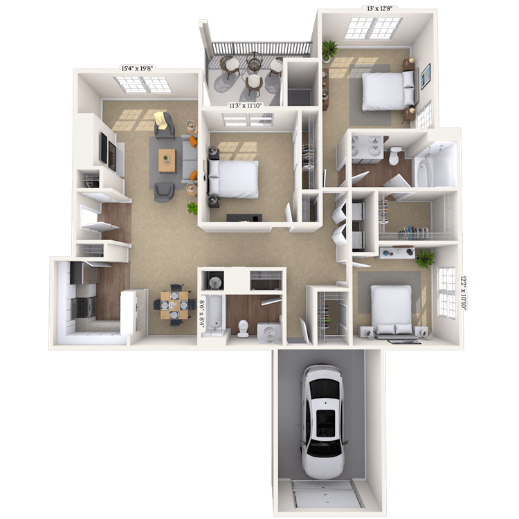 Floorplan image of unit 020223