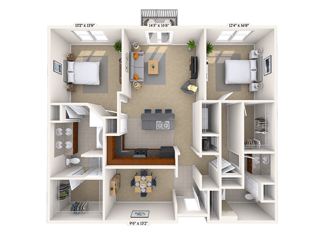 Floorplan image of unit 01-1303