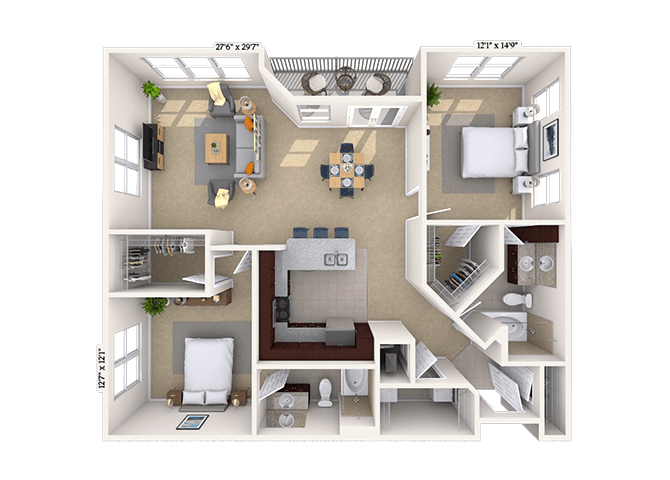 Floorplan image of unit 06-3459