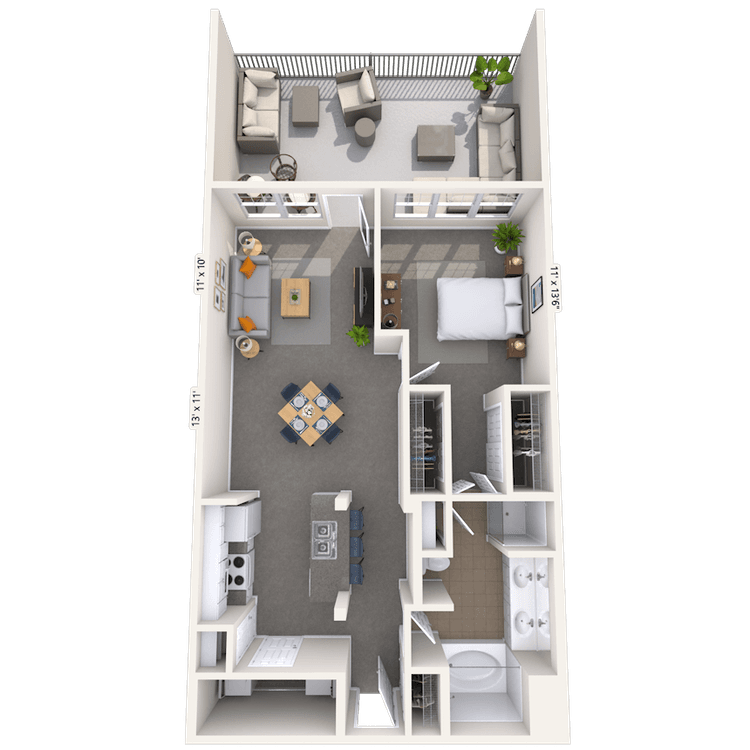 Floorplan image of unit 01509